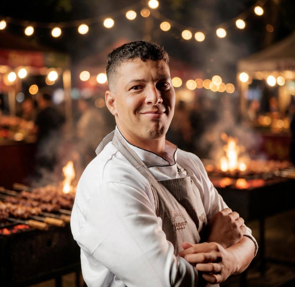 Giovani Paiva, assador convidado do Festival Brasa Brasil
