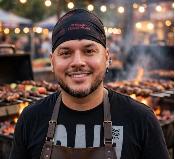 Matheus Guedes, responsável pela estação de carne suína da região Sudeste